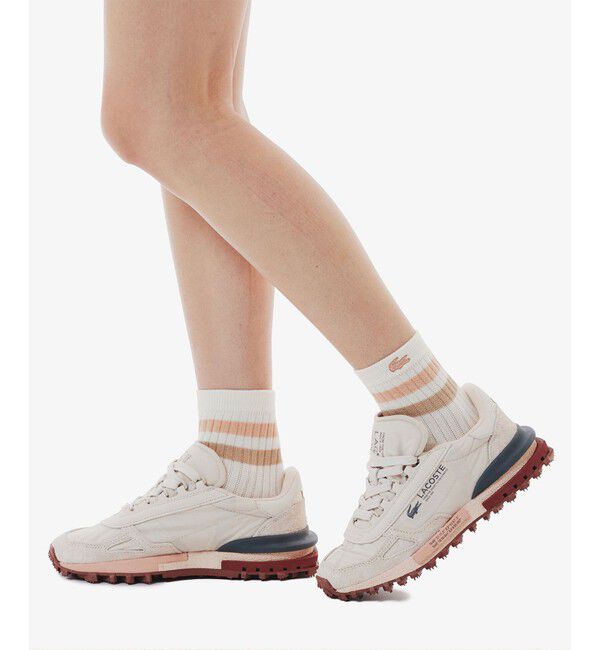 LACOSTE「ラインドアメリブウィメンズショートソックス」|ソックス|