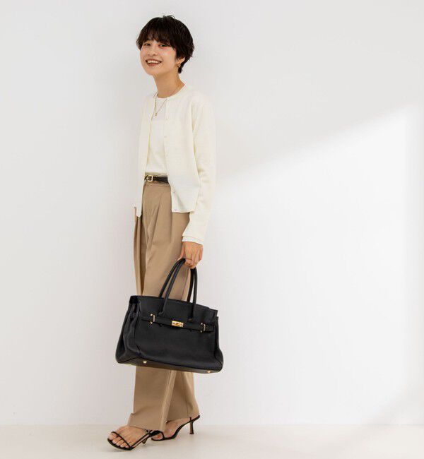 NOLLEY'S sophi「《手洗い可能》ウール100%クルーネックカーディガン」|カーディガン|