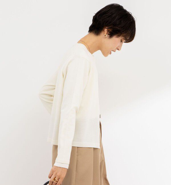 NOLLEY'S sophi「《手洗い可能》ウール100%クルーネックカーディガン」|カーディガン|