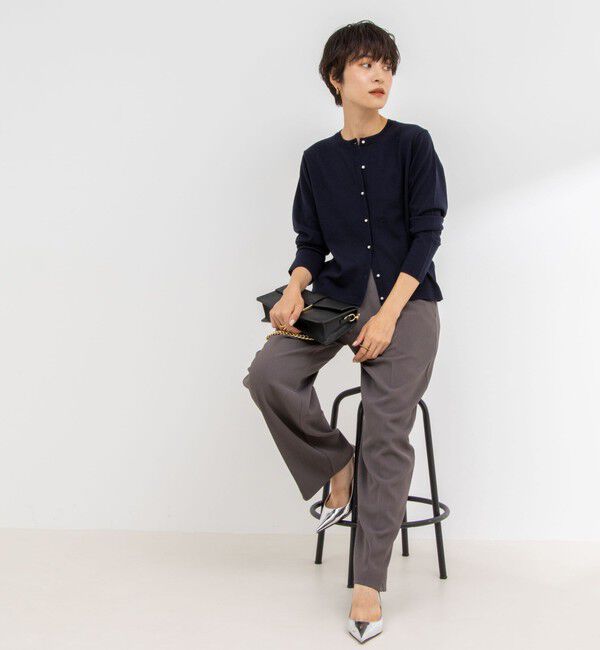 NOLLEY'S sophi「《手洗い可能》ウール100%クルーネックカーディガン」|カーディガン|