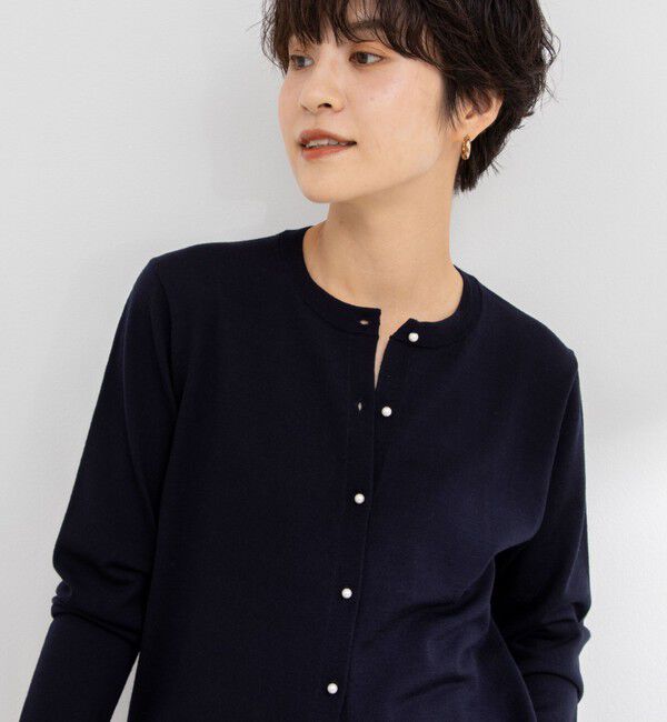 NOLLEY'S sophi「《手洗い可能》ウール100%クルーネックカーディガン」|カーディガン|