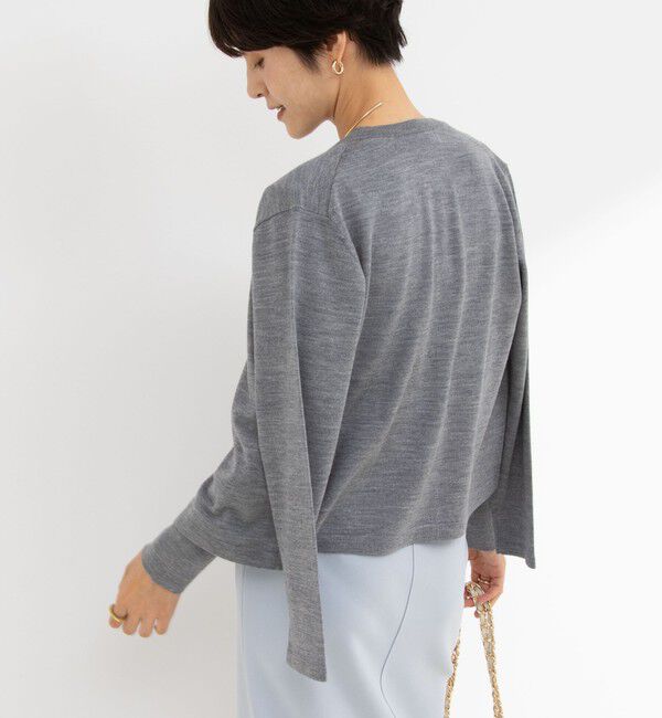 NOLLEY'S sophi「《手洗い可能》ウール100%クルーネックカーディガン」|カーディガン|