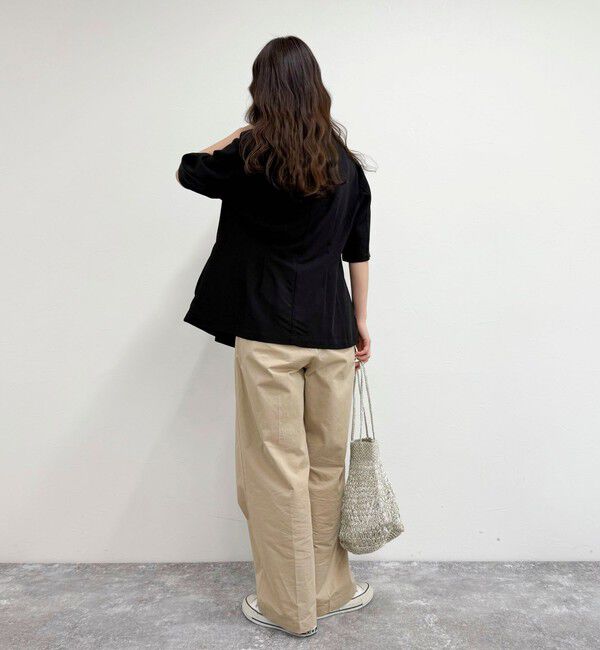 fredy emue「《セットアップ対応》レーヨン麻半袖ジャケット」|テーラードジャケット|