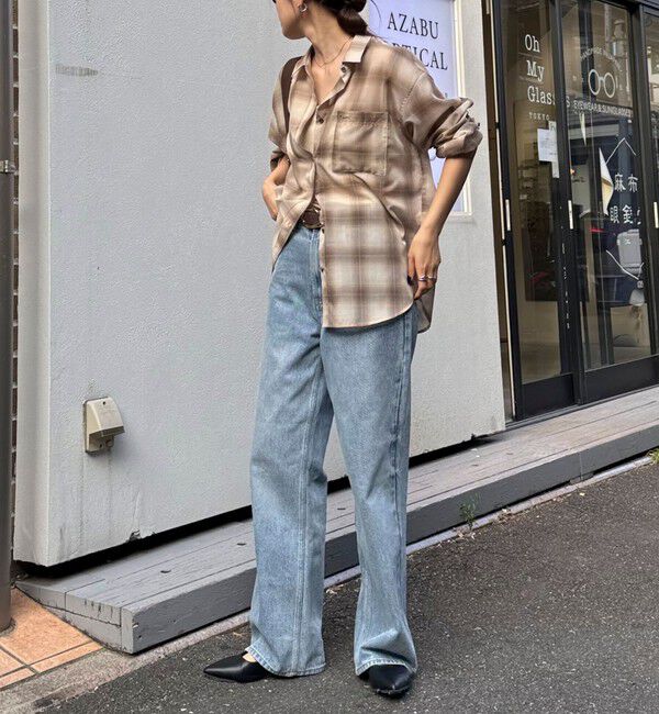 fredy emue「オンブレーチェック柄シャツ」|シャツ・ブラウス|