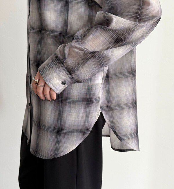 fredy emue「オンブレーチェック柄シャツ」|シャツ・ブラウス|