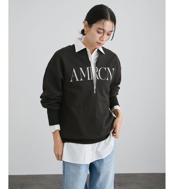 Americana（アメリカーナ） for SALON】ロゴジップスウェット（SALON