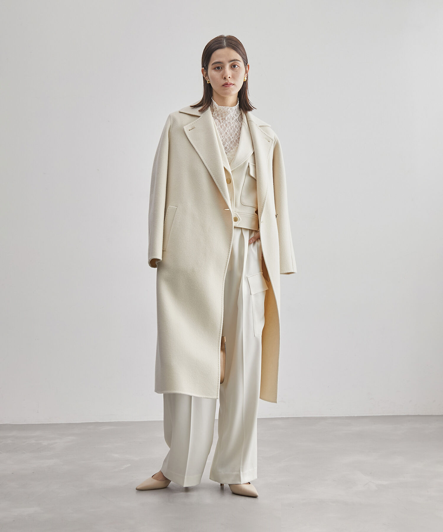 ROPE「【高評価】【SUPER100's/140's】シャルムリバー2WAYロングコート」|チェスターコート|