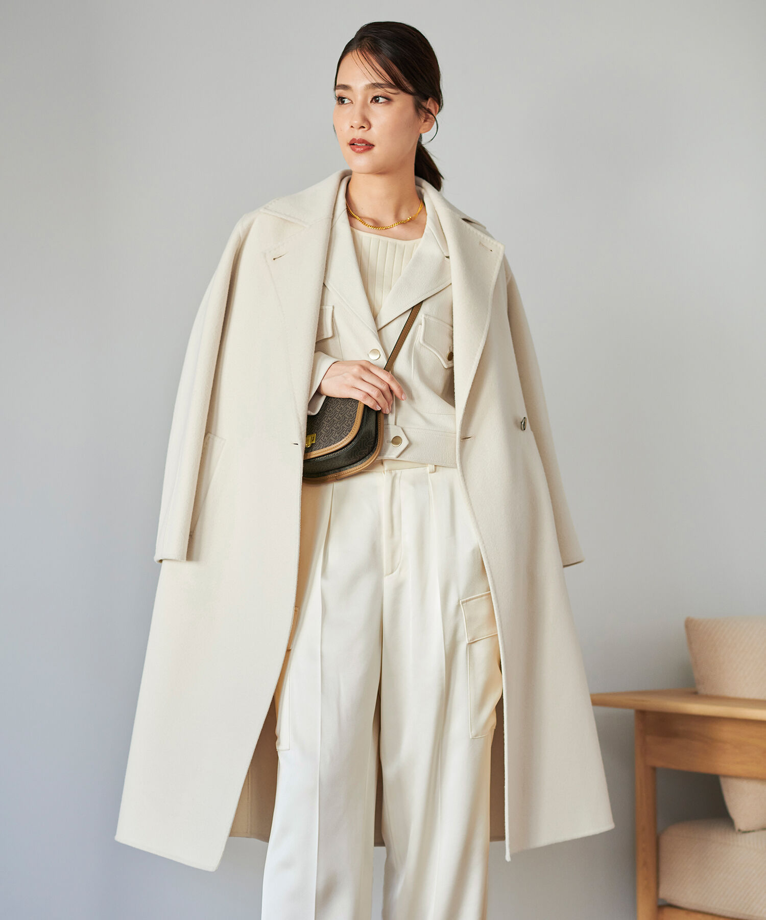 ROPE「【高評価】【SUPER100's/140's】シャルムリバー2WAYロングコート」|チェスターコート|キナリ(16)