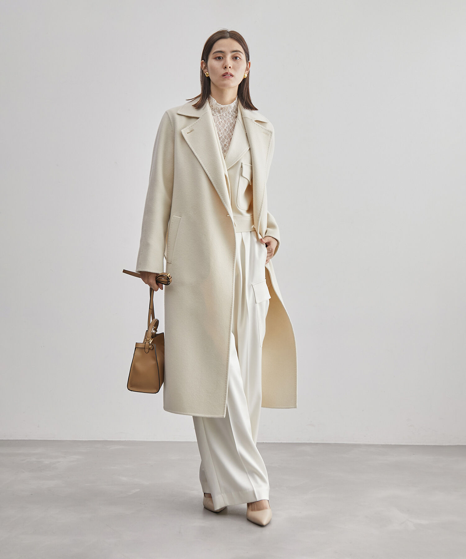 ROPE「【高評価】【SUPER100's/140's】シャルムリバー2WAYロングコート」|チェスターコート|