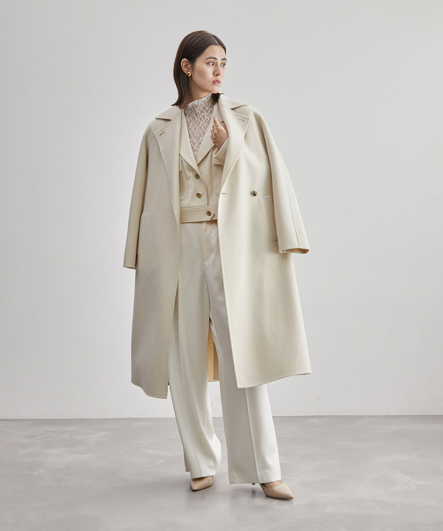 ROPE「【高評価】【SUPER100's/140's】シャルムリバー2WAYロングコート」|チェスターコート|