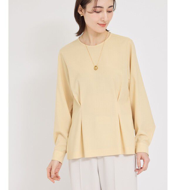 ROPE「ポプリンベルテッドブラウス/セットアップ対応」|シャツ・ブラウス|クリームサブ