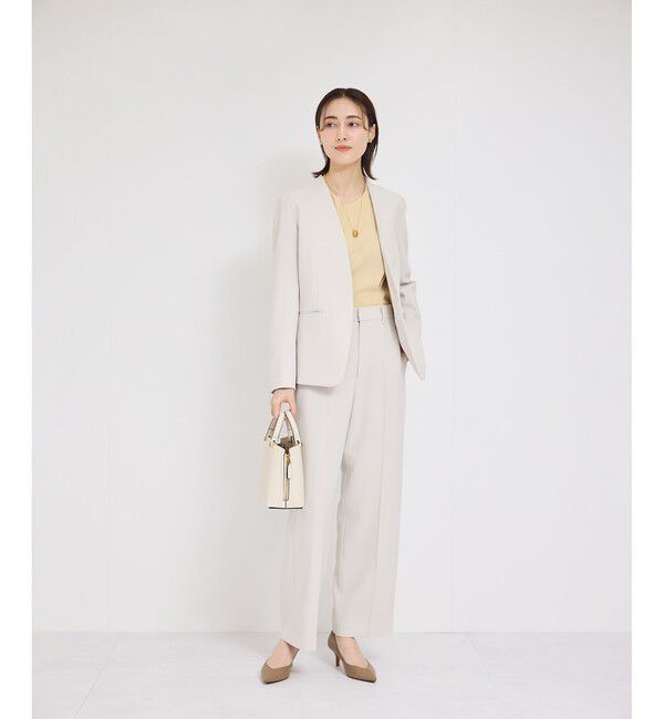 ROPE「ポプリンベルテッドブラウス/セットアップ対応」|シャツ・ブラウス|