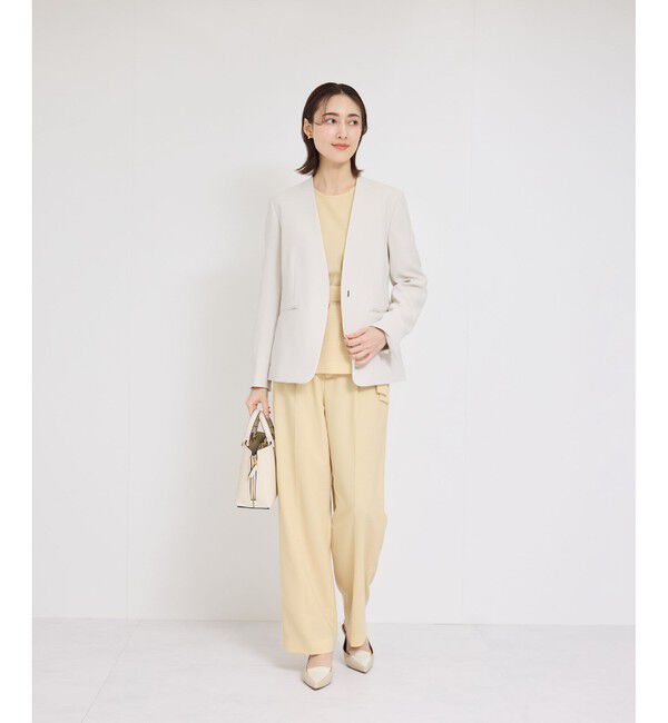 ROPE「ポプリンベルテッドブラウス/セットアップ対応」|シャツ・ブラウス|