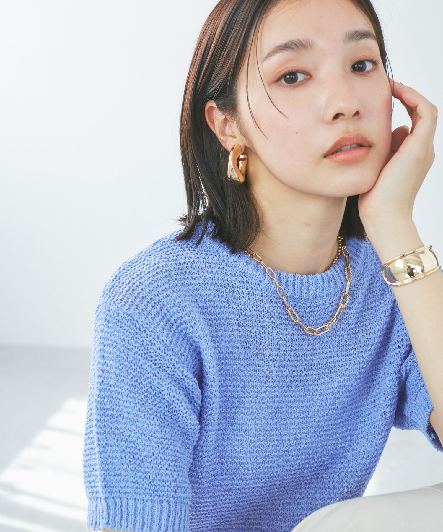 VIS「コンパクトシアーニットプルオーバー」|ニット・セーター|