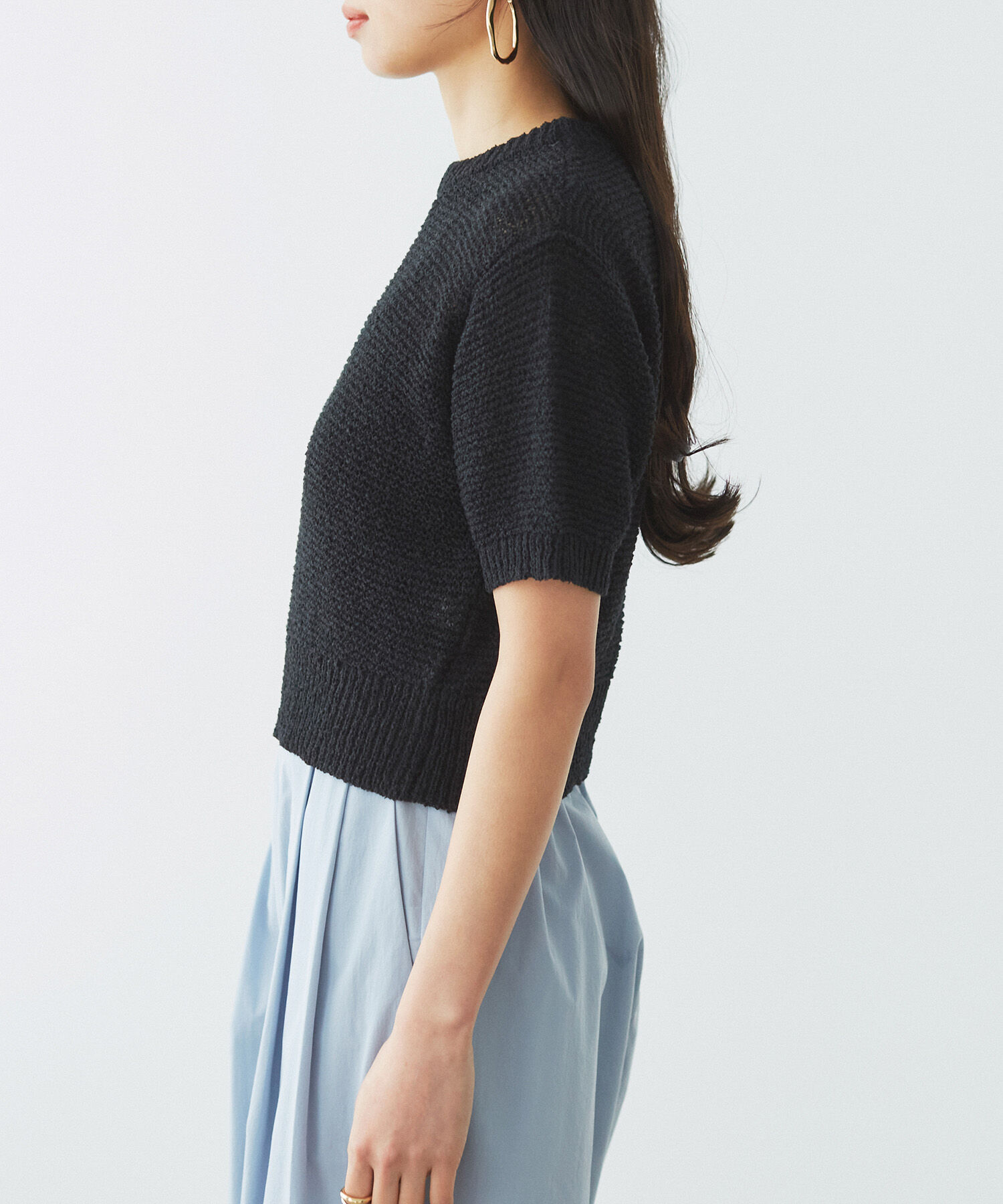 VIS「コンパクトシアーニットプルオーバー」|ニット・セーター|