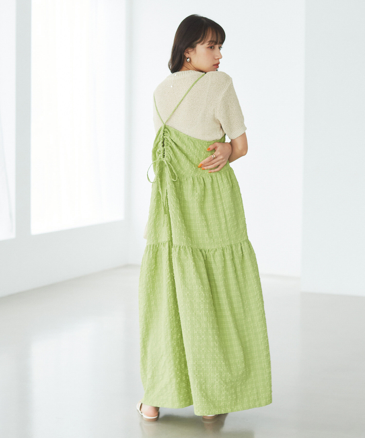 VIS「コンパクトシアーニットプルオーバー」|ニット・セーター|