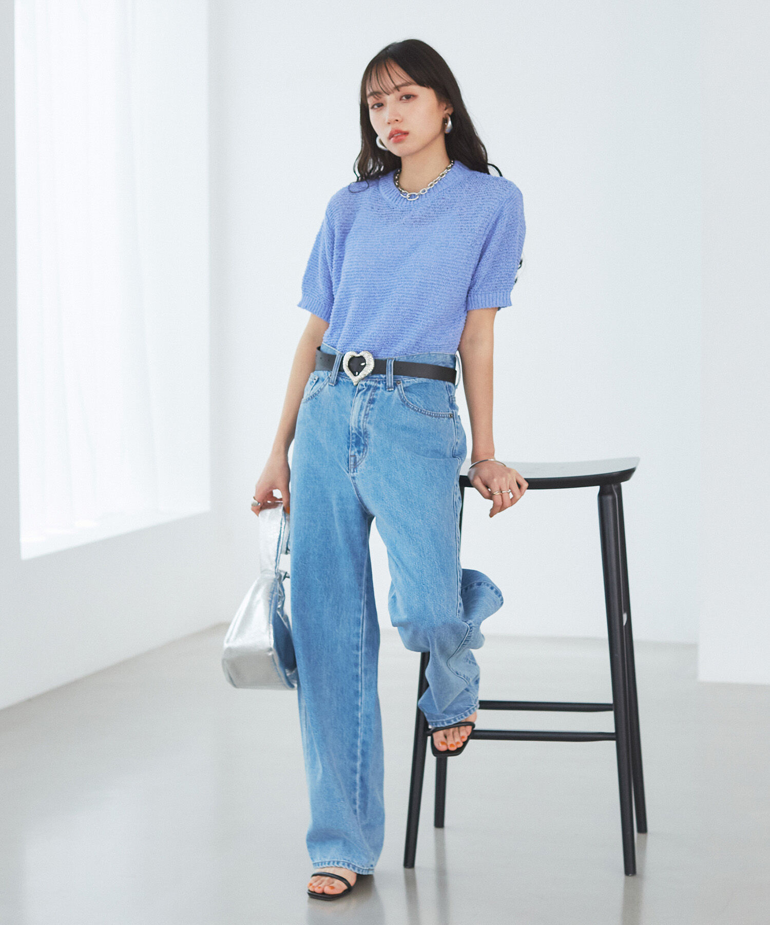 VIS「コンパクトシアーニットプルオーバー」|ニット・セーター|