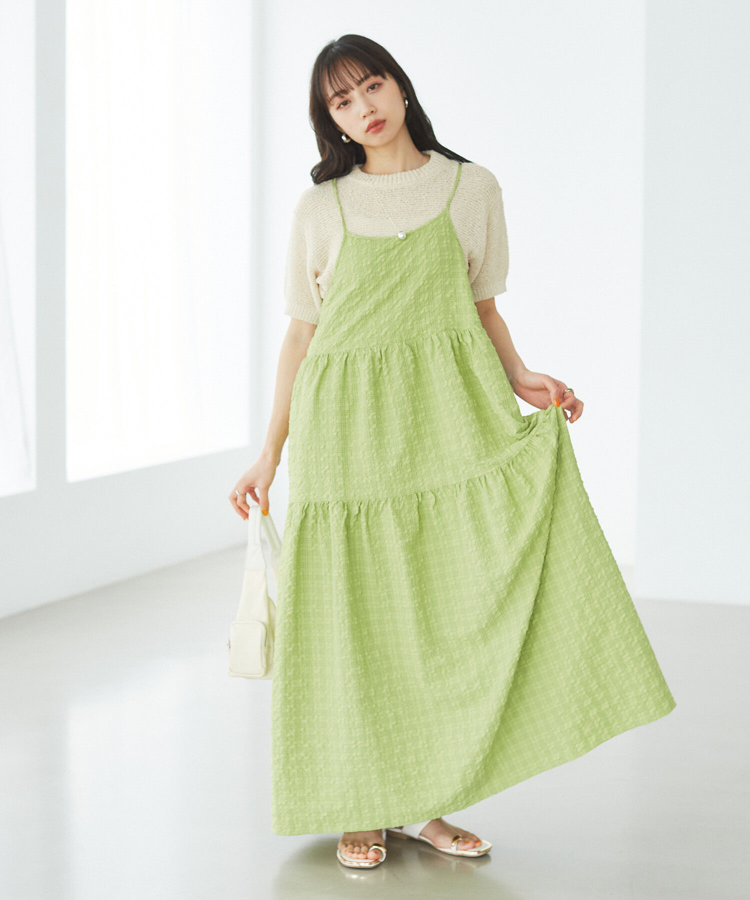 VIS「コンパクトシアーニットプルオーバー」|ニット・セーター|