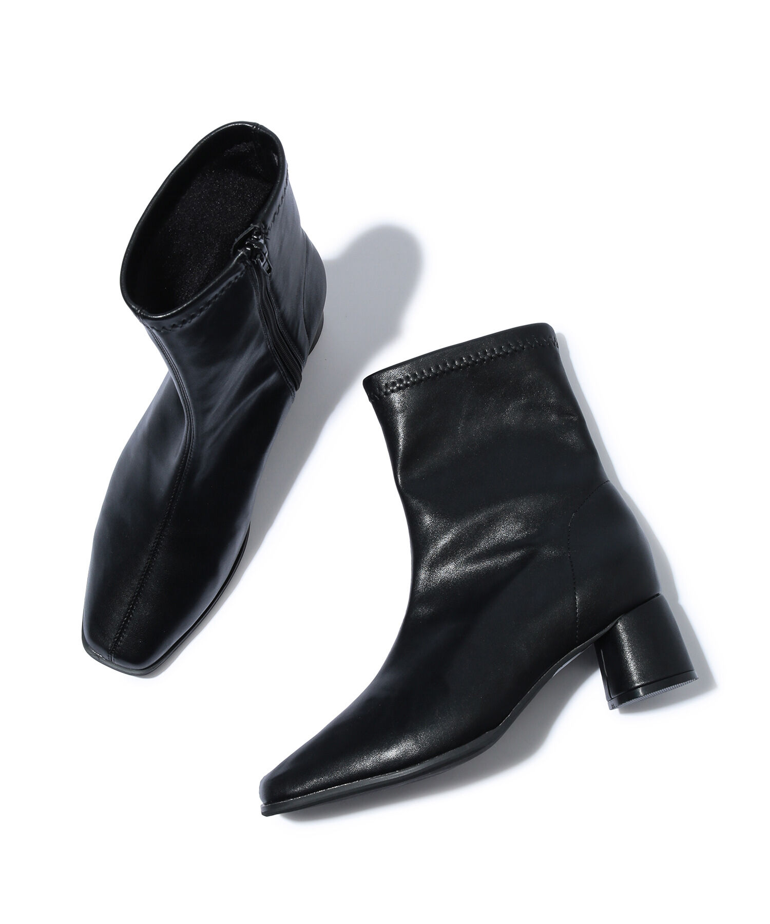 Juze「ストレッチヒールショートブーツ」|その他|