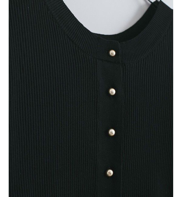 VIS「【前後2WAY】ペプラムカーディガン【アンチピリング/洗える】」|カーディガン|