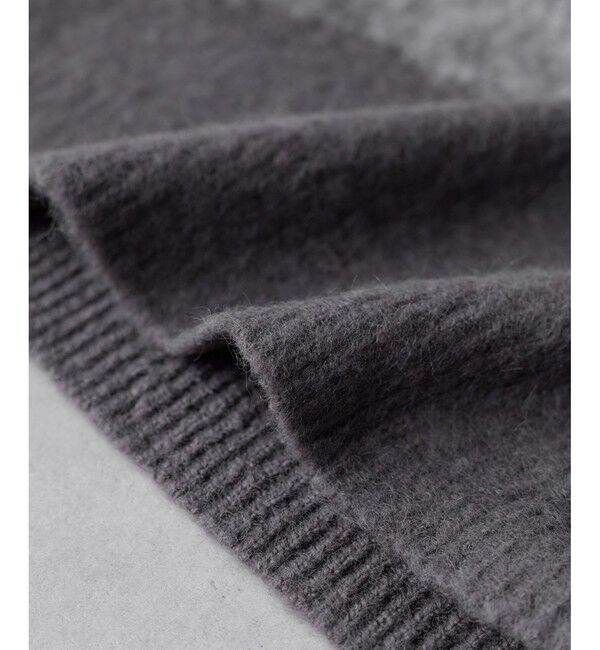 VIS「【WEB限定】グラデーションインターシャ起毛ニット」|ニット・セーター|