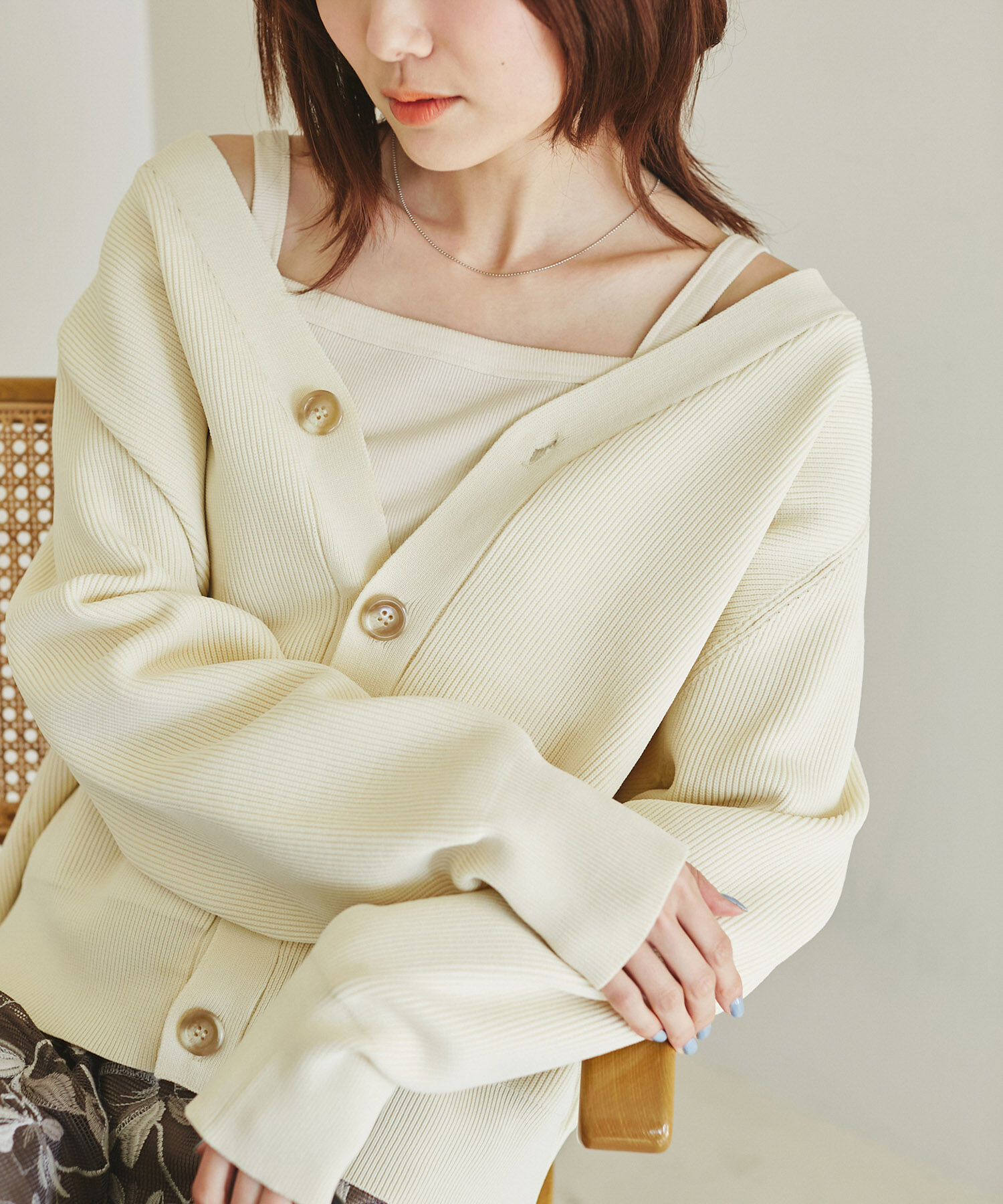 Rope&rsquo;Picnic「クロップドテレコタンクインナー」|タンクトップ|キナリ(16)