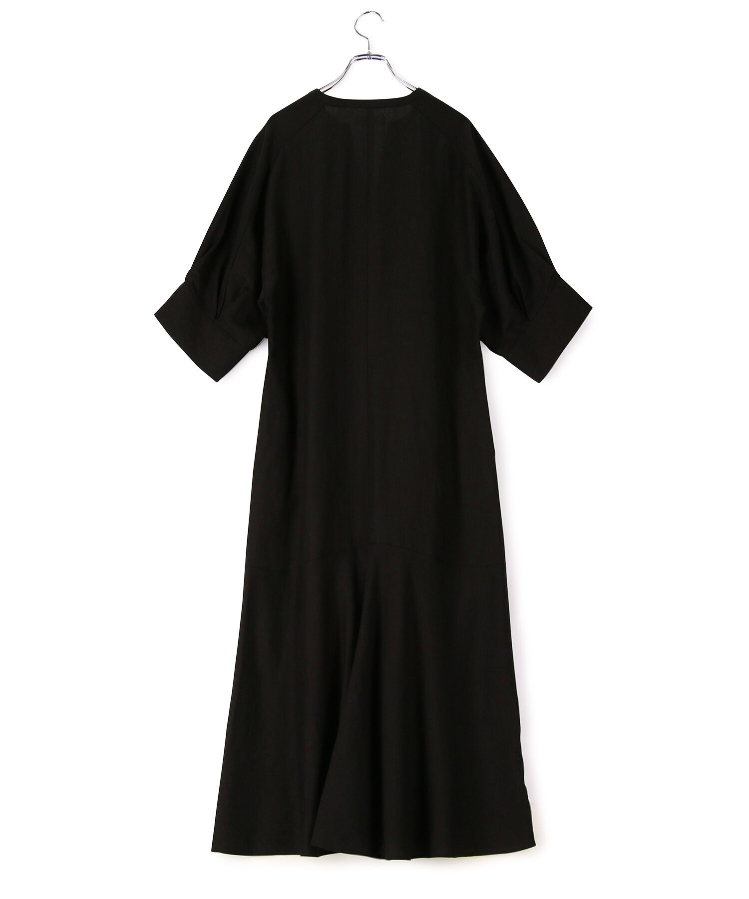 ADAM ET ROPE'「【WEB限定・追加】リネンボリュームスリーブワンピース」|ワンピース|