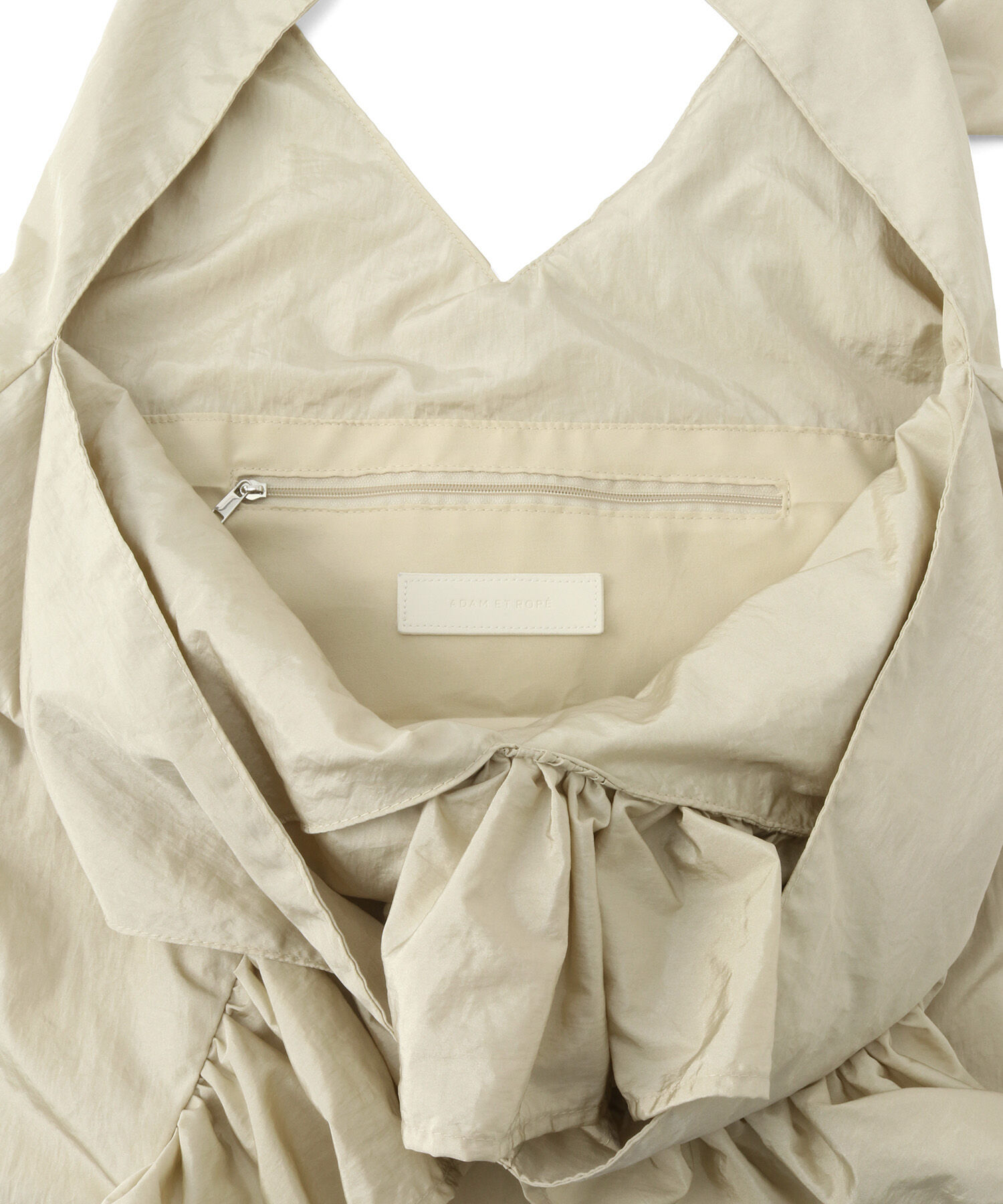 ADAM ET ROPE'「【サステナブル】ギャザーフリルバッグ」|トートバッグ|