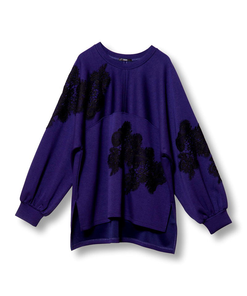  「レースモチーフプルオーバー」|Tシャツ・カットソー|