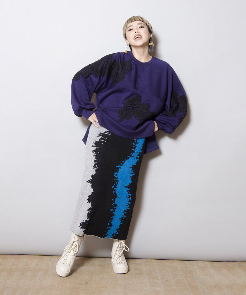  「レースモチーフプルオーバー」|Tシャツ・カットソー|