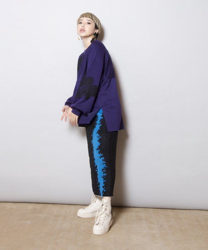  「レースモチーフプルオーバー」|Tシャツ・カットソー|