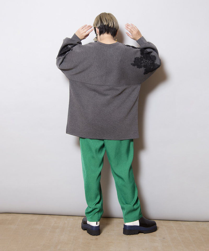  「レースモチーフプルオーバー」|Tシャツ・カットソー|