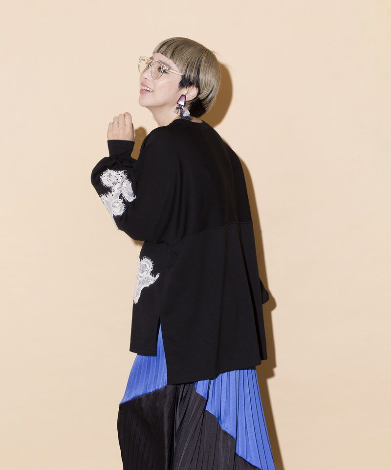  「レースモチーフプルオーバー」|Tシャツ・カットソー|