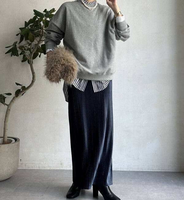  「【WEB限定】ベロアプリーツスカート」|スカート|