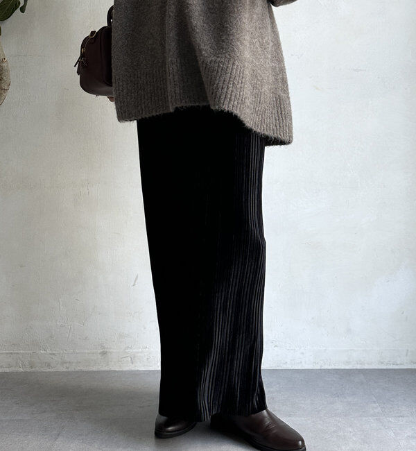  「【WEB限定】ベロアプリーツスカート」|スカート|