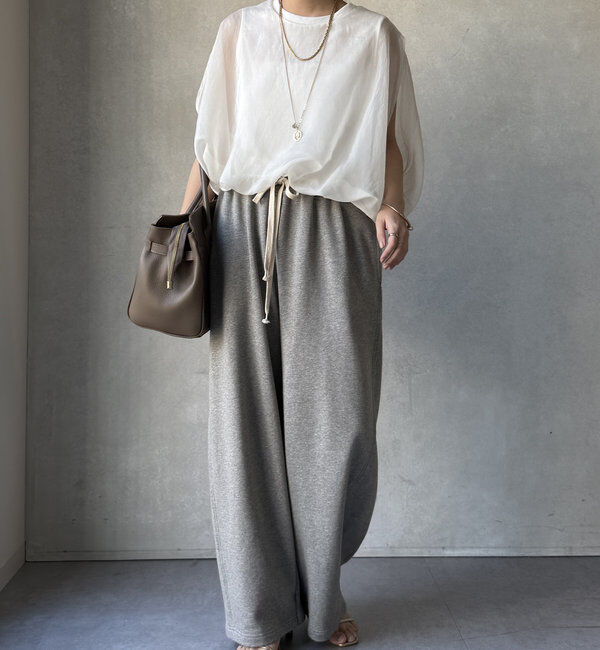  「【新色追加/WEB限定】オーガンジーレイヤードバルーントップス」|シャツ・ブラウス|