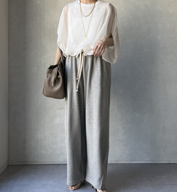  「【新色追加/WEB限定】オーガンジーレイヤードバルーントップス」|シャツ・ブラウス|