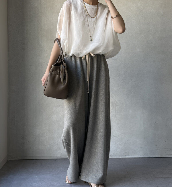  「【新色追加/WEB限定】オーガンジーレイヤードバルーントップス」|シャツ・ブラウス|