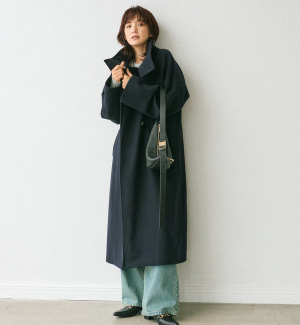  「【着映え◎】ウールスタンドネックコート」|その他|