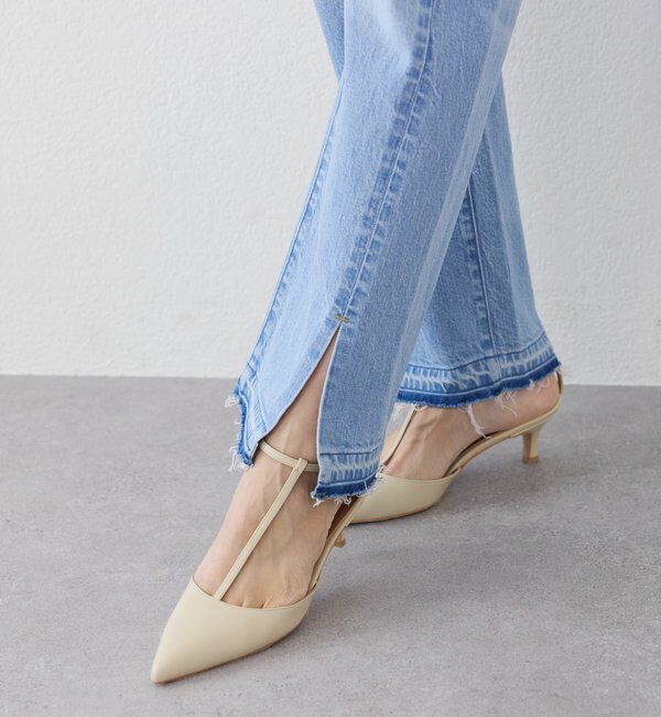  「予約【女性らしく洗練された印象に】ストラップミュール」|その他|エクリュ