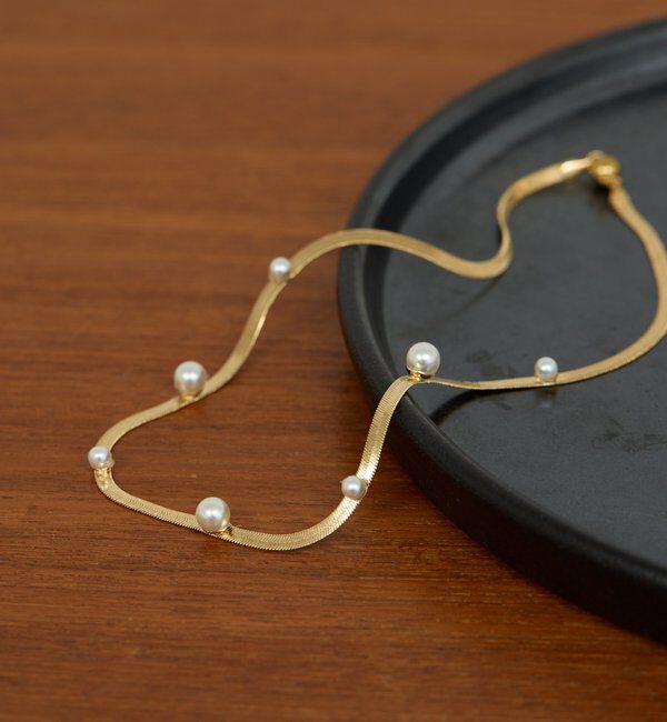  「パールスネークチェーンネックレス」|リング|