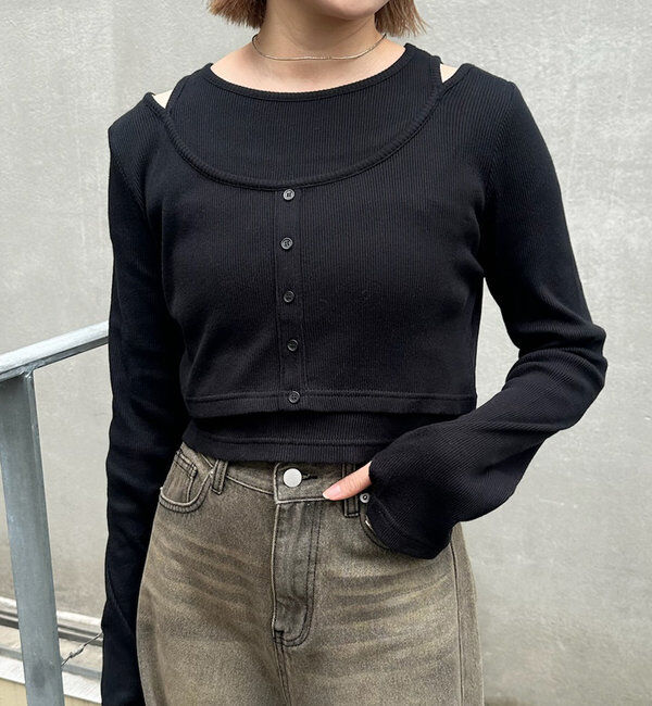  「[mline]レイヤードT」|Tシャツ・カットソー|