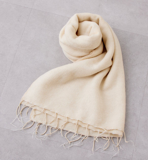  「hinthint カラーストール」|ストール|アイボリー