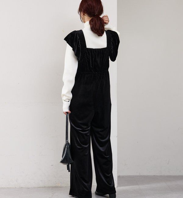  「ベロアフリルオールインワン」|オールインワン|