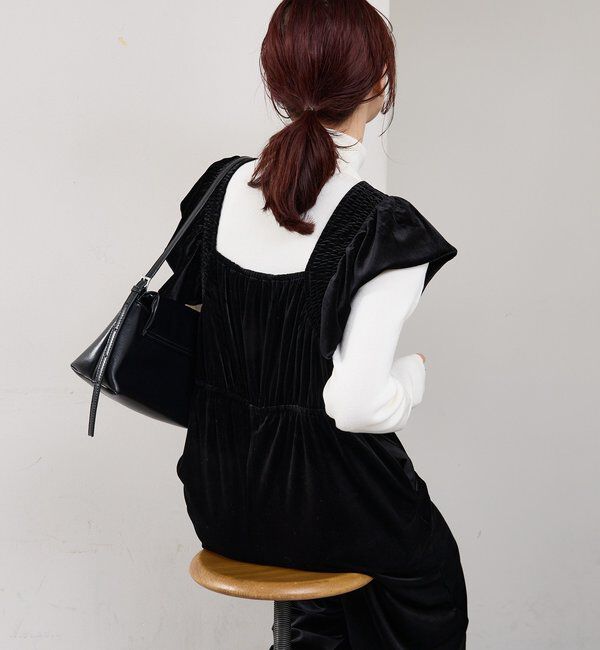  「ベロアフリルオールインワン」|オールインワン|