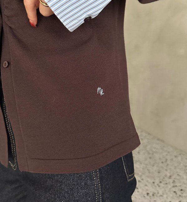  「【＠___s_m17企画】ストライプ付け襟配色ニット」|Tシャツ・カットソー|