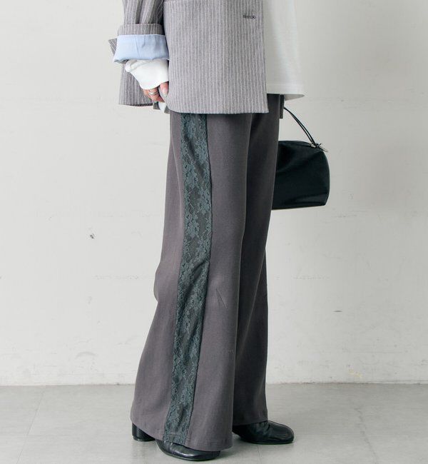  「レースラインリブパンツ」|チノ|