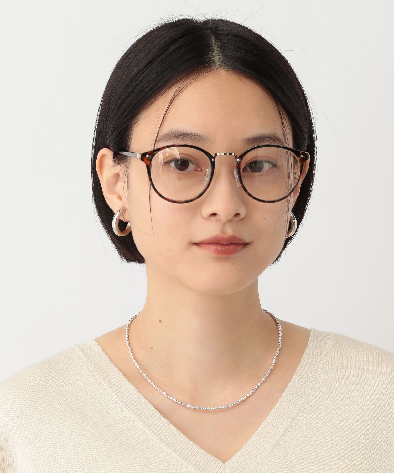 A part by 「【UVカット】PCレンズメガネ/アソート」|メガネ|ブラウン