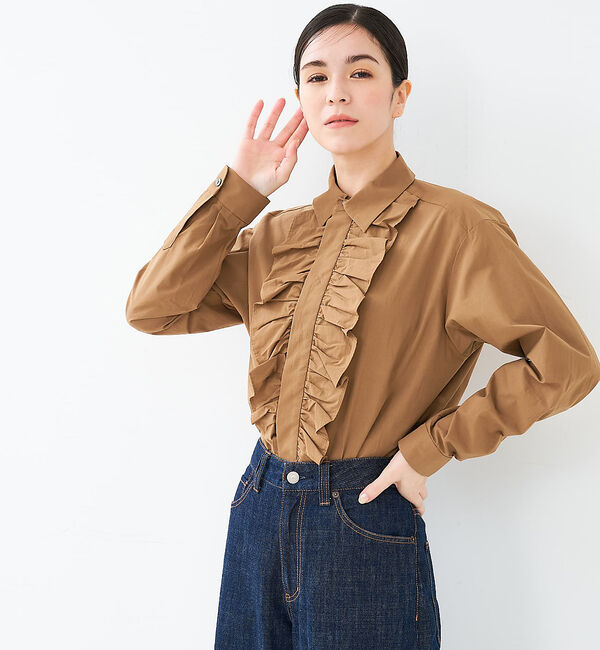 collex「フロントフリルシャツ」|シャツ・ブラウス|