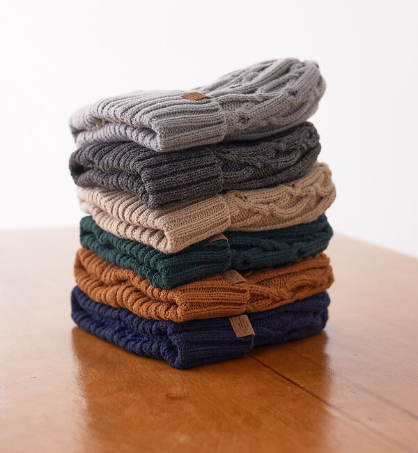 ABAHOUSE「【RUBEN/ルーベン】CABLE BORE WATCHCAP/ケーブル裏ボアフ」|その他|